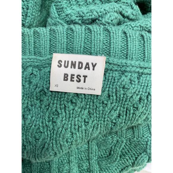 Sunday Best 'Peggy' Green Sweater Size XS - Picture 4 of 5